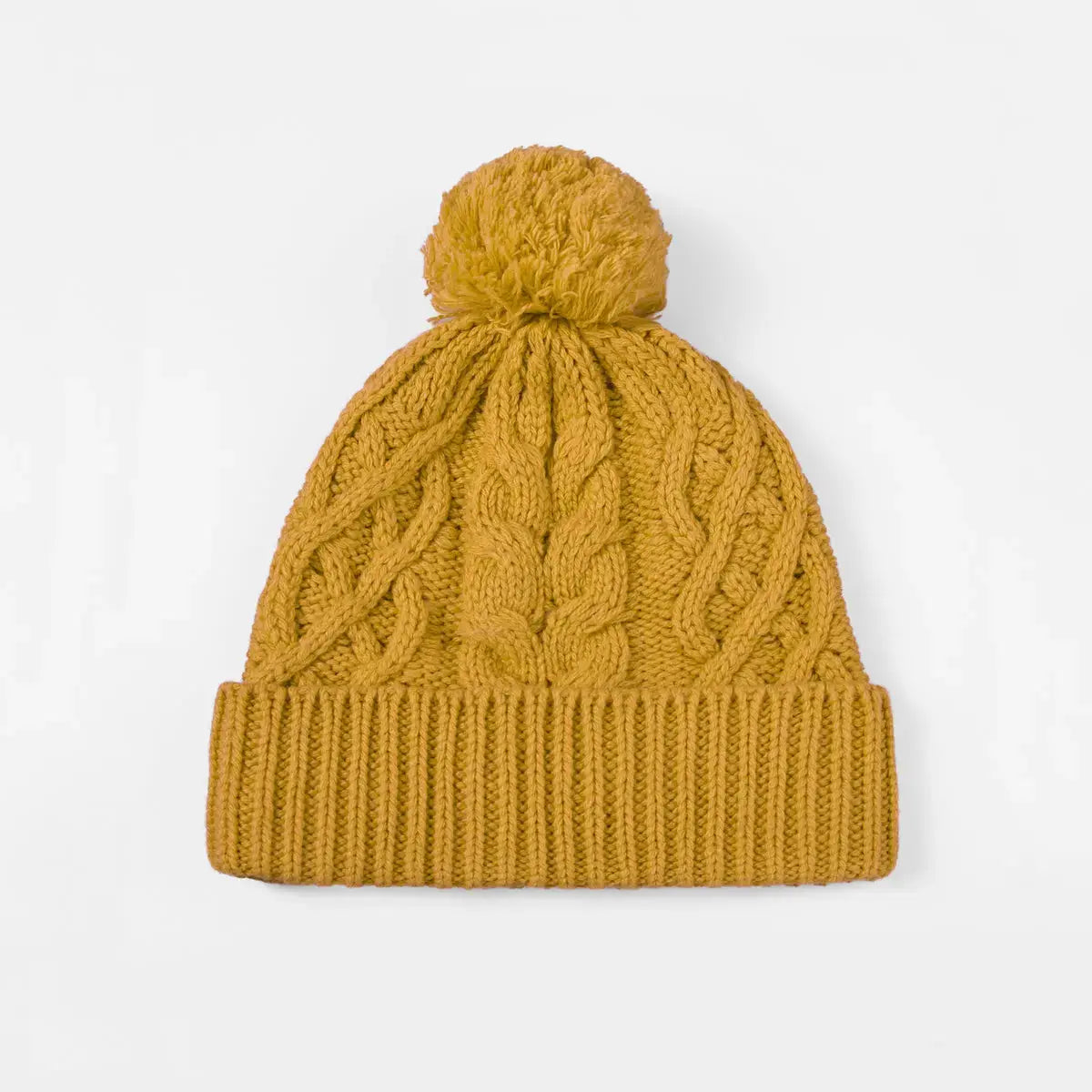 Blank Cable Knit Pom Pom Beanie Wholesale - 1168