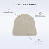 Blank 100% Organic Cotton Beanie Wholesale - 1101