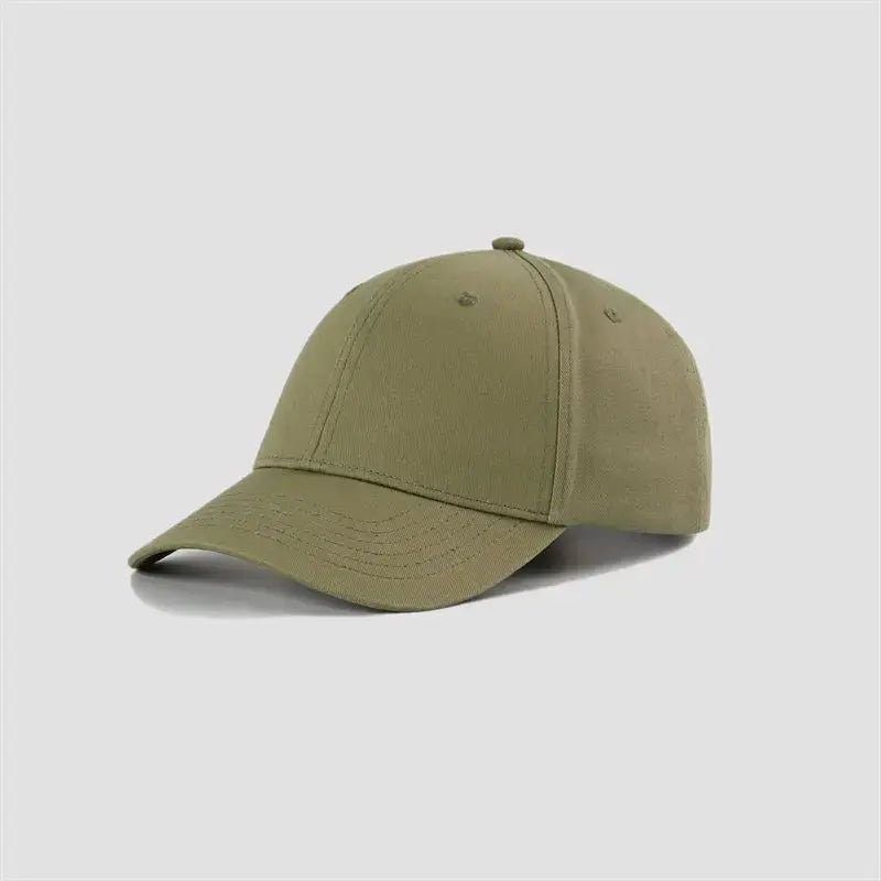 Blank 6 Panel Mid Profile Structured Baseball Cap Wholesale - 6166