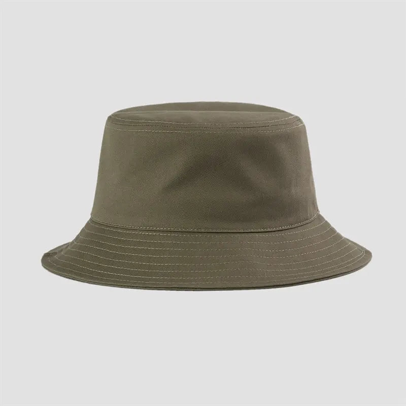114 - Wholesale Blank Wide Brim Cotton Bucket Hat