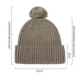 Blank Wool Flecked Pom Pom Beanie Wholesale - 1192