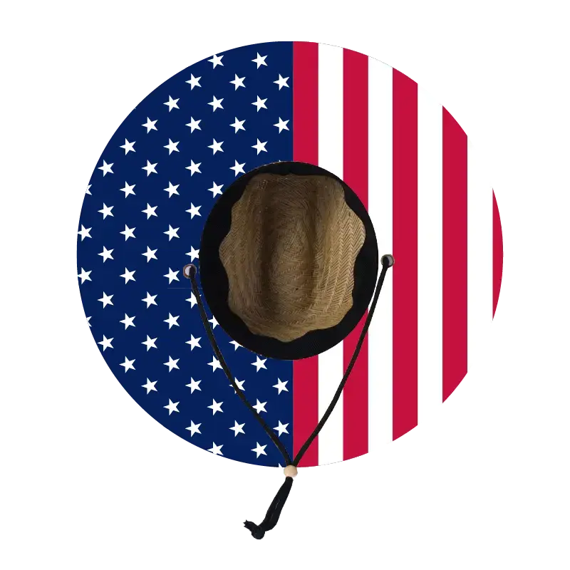 Straw Lifeguard Sun Hat Wholesale - Blank and Under Brim
