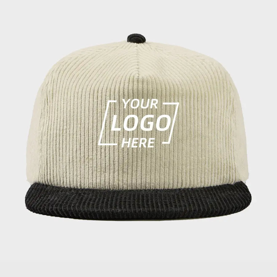 Blank 5 Panel Corduroy Snapback Hat Wholesale - 5123
