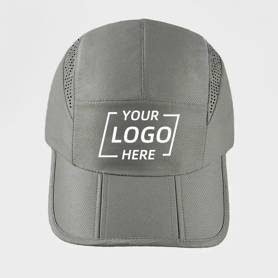 Blank Mesh Unstructured Foldable Running Cap Wholesale UPF 50+ 5067
