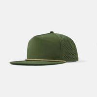 Blank Water Repellent Flat Bill Perforated Rope Snapback Hat - 5015P foremosthat