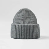 Blank High Cuffed Merino Wool Beanies - 1338