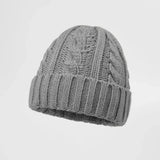 Blank Australian Wool Cable Knit Beanie - 1340