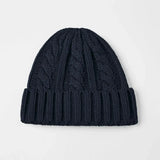 Blank Australian Wool Cable Knit Beanie - 1340