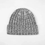 Blank Ribbed Merino Wool and Cashmere Blend Beanies - 1313