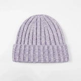 Blank Ribbed Merino Wool and Cashmere Blend Beanies - 1313