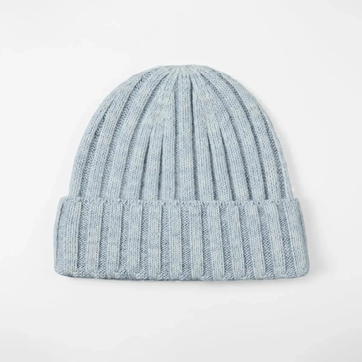 Blank Ribbed Merino Wool and Cashmere Blend Beanies - 1313