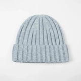 Blank Ribbed Merino Wool and Cashmere Blend Beanies - 1313