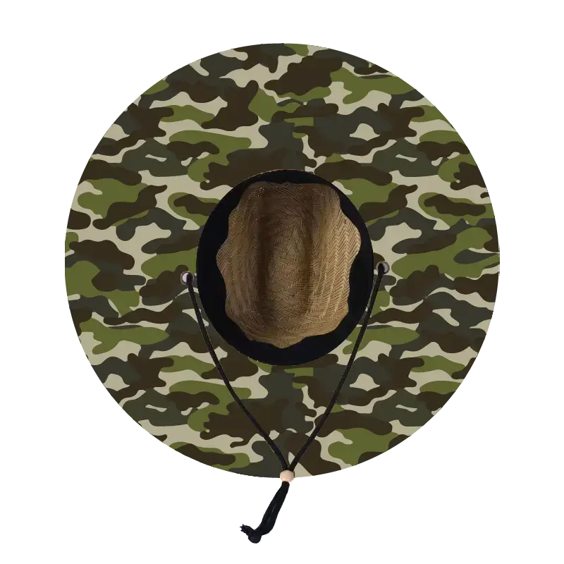 Straw Lifeguard Sun Hat Wholesale - Blank and Under Brim