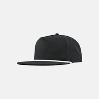 Blank Water Repellent Flat Bill Perforated Rope Snapback Hat - 5015P foremosthat