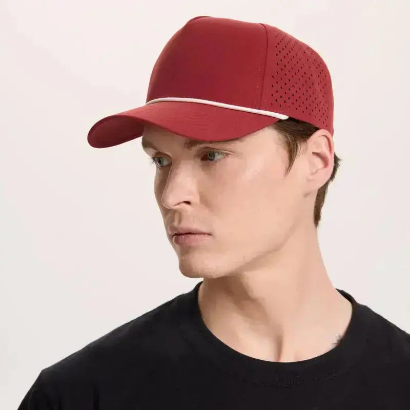 Blank & Custom 5 Panel Laser Performance Golf Rope Hat Wholesale - 6526P