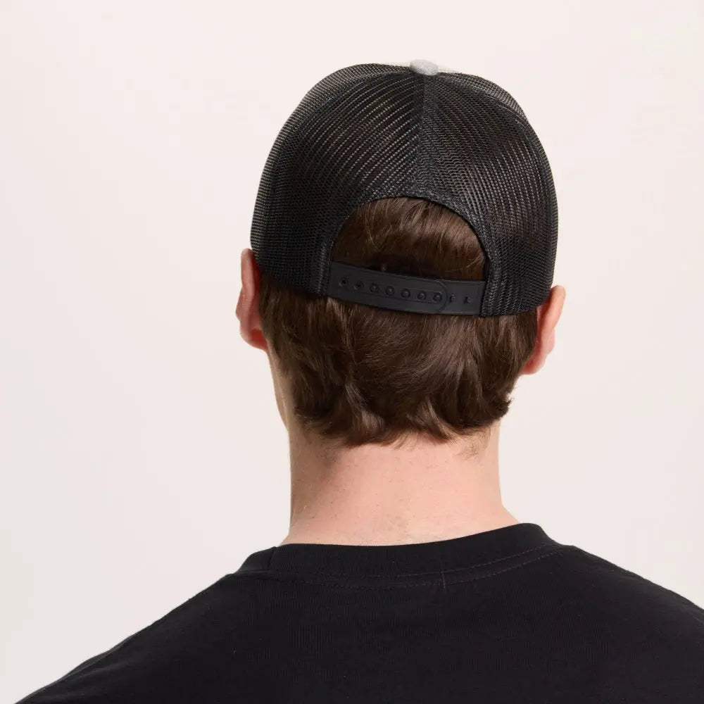 Wholesale Blank 6 Panel Mid Profile Structured Trucker Hat - 7018