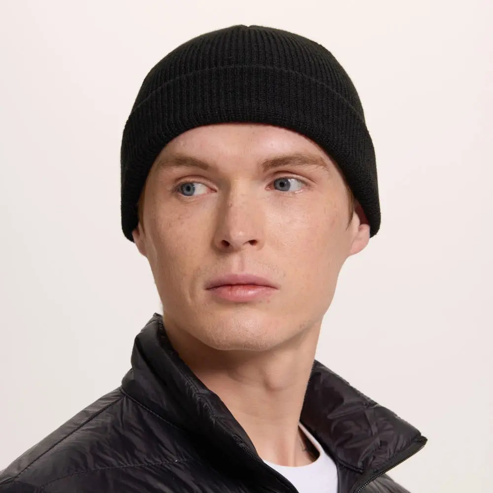 Blank Recycled Knit Cuffed Fisherman Beanie Wholesale - 1195