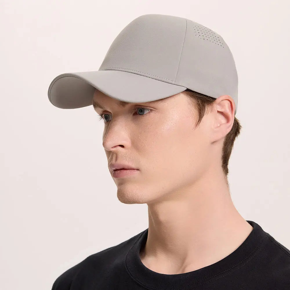 Blank Seamless 5 Panel Perforated Performance Snapback Hat Wholesale - 5312