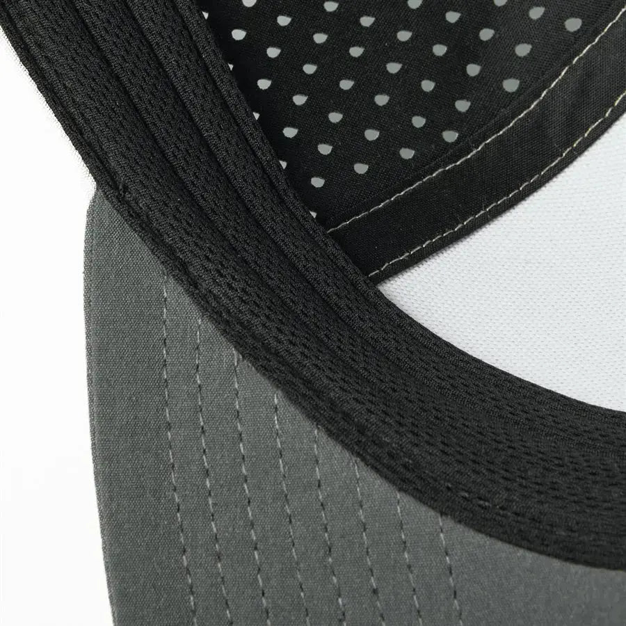 Blank Laser Perforated 5 Panel Performance Snapback Golf Hat Wholesale - 6526 (Recycled Polyester)