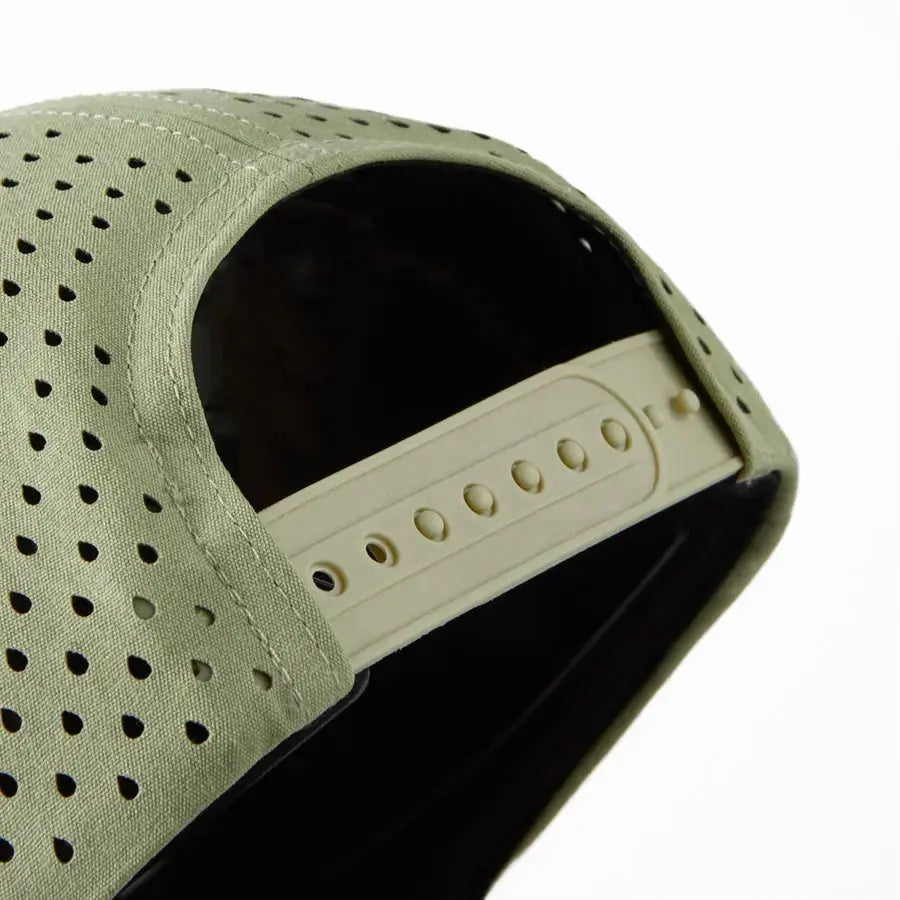 Blank Laser Perforated 5 Panel Performance Snapback Golf Hat Wholesale - 6526 (Recycled Polyester)