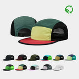 Blank Water Repellent 5 Panel Nylon Mesh Camper Hat - 5209 - Foremost Hat - Wholesale & Custom Hats