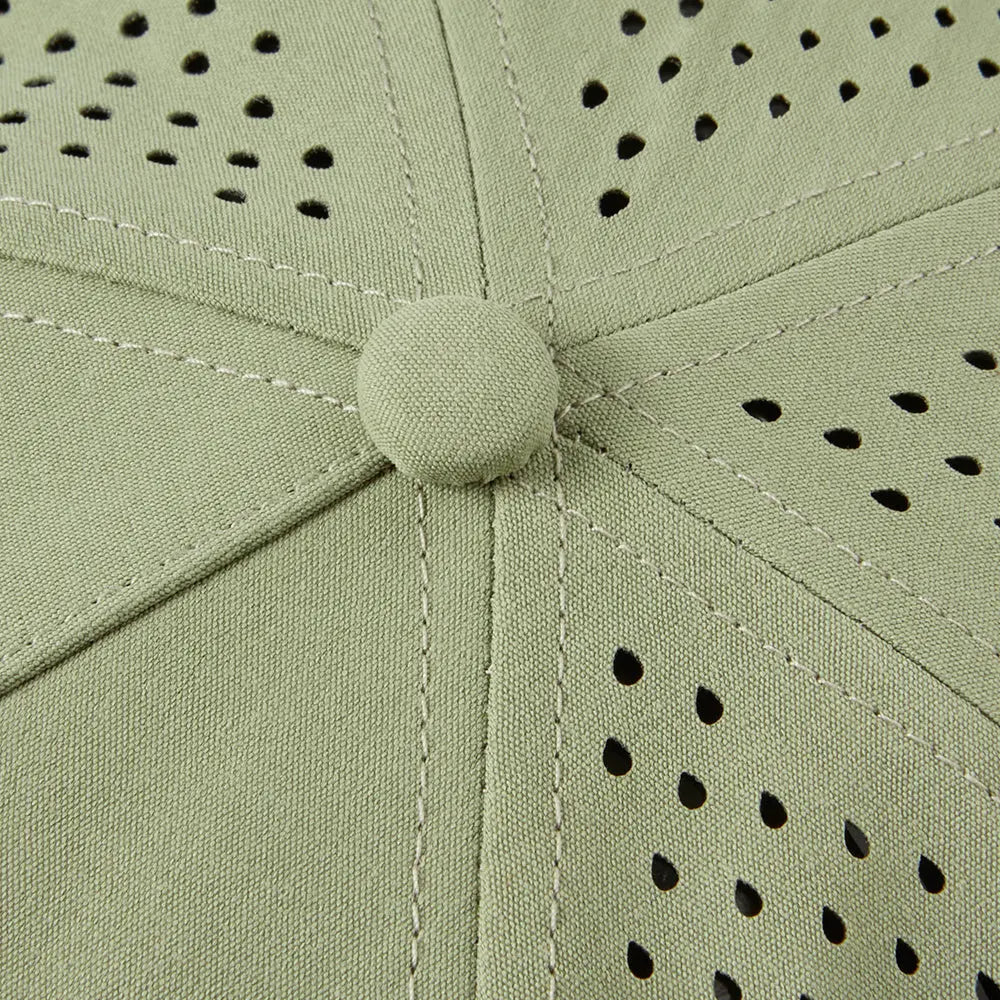 Blank 5 Panel Recycled Perforated Snapback - 6526 foremosthat