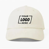 Blank Cotton Sanded Twill Dad Hat - 6019