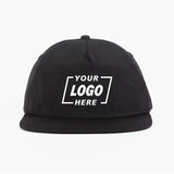 Blank 5 Panel Nylon Unstructured Snapback Camper Hat - 6712