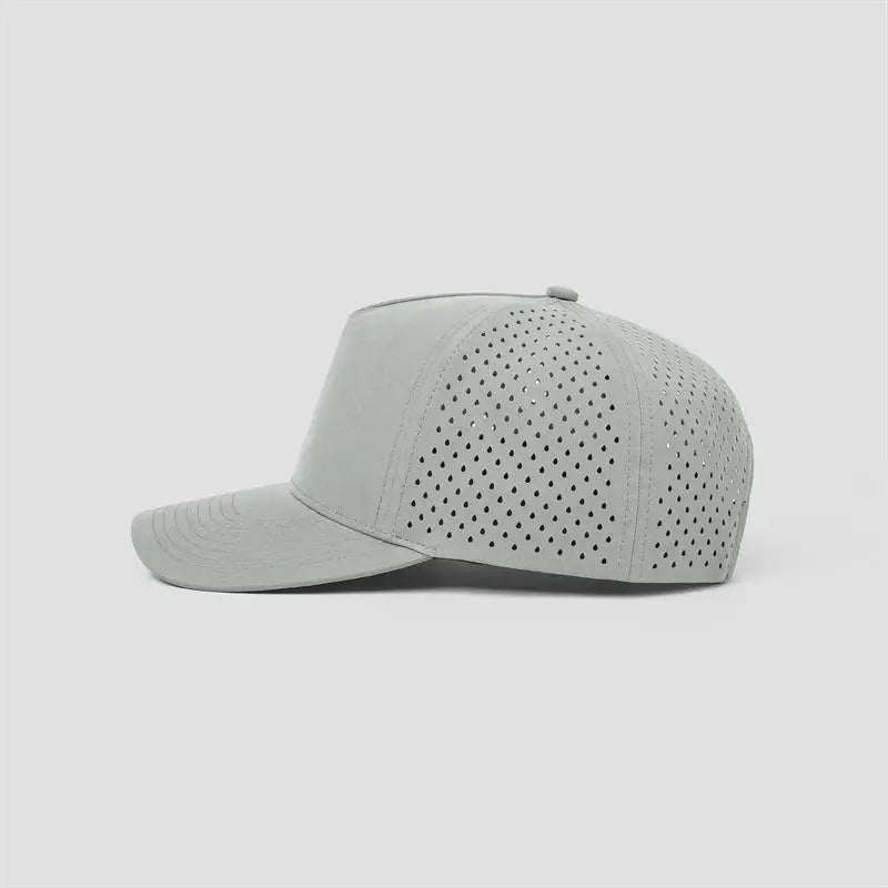 Blank Laser Perforated 5 Panel Performance Snapback Hat Wholesale - 6526