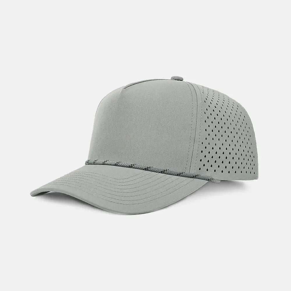 Blank Recycled Water Repellent Snapback Golf Rope Hat - 6526PÂ Grey K178-9A Foremost Hat