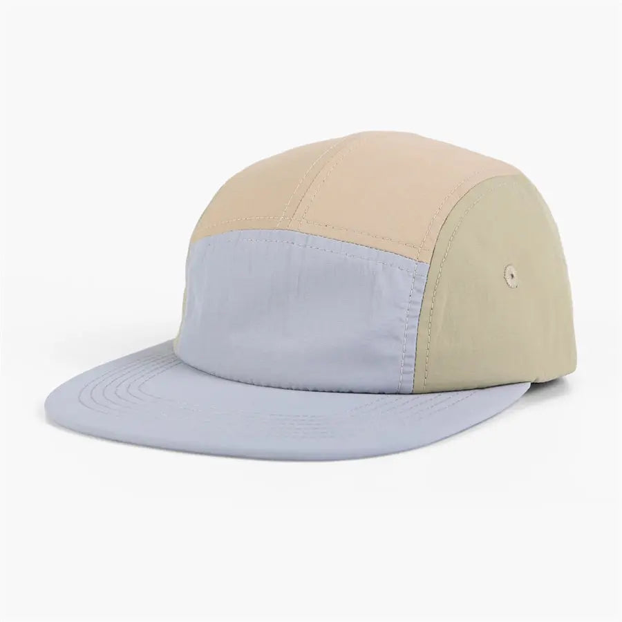 Blank & Custom Low Profile Mixed Color Nylon Camper Cap - 6713