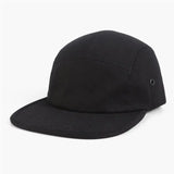 Blank & Custom Flat Bill 5 Panel Cotton Twill Camper Hat - 6714