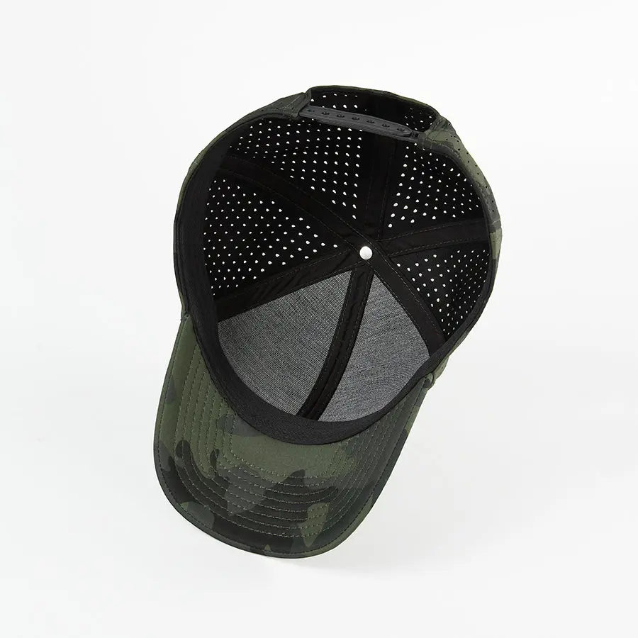 Blank Performance Water Resistant Perforated Snapback Hat Wholesale - 6266