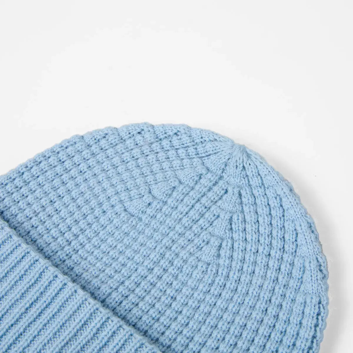 Blank Wool Waffle Knit Beanie Wholesale - 1263