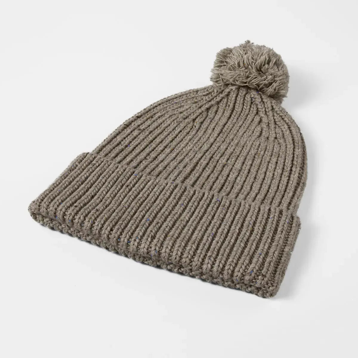 Blank Wool Flecked Pom Pom Beanie Wholesale - 1192