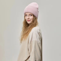 Blank High Cuffed Merino Wool Beanies - 1338