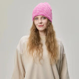 Blank Cuffed Women's Mohair Blend Beanie Wholesale - 1265 Foremost Hat