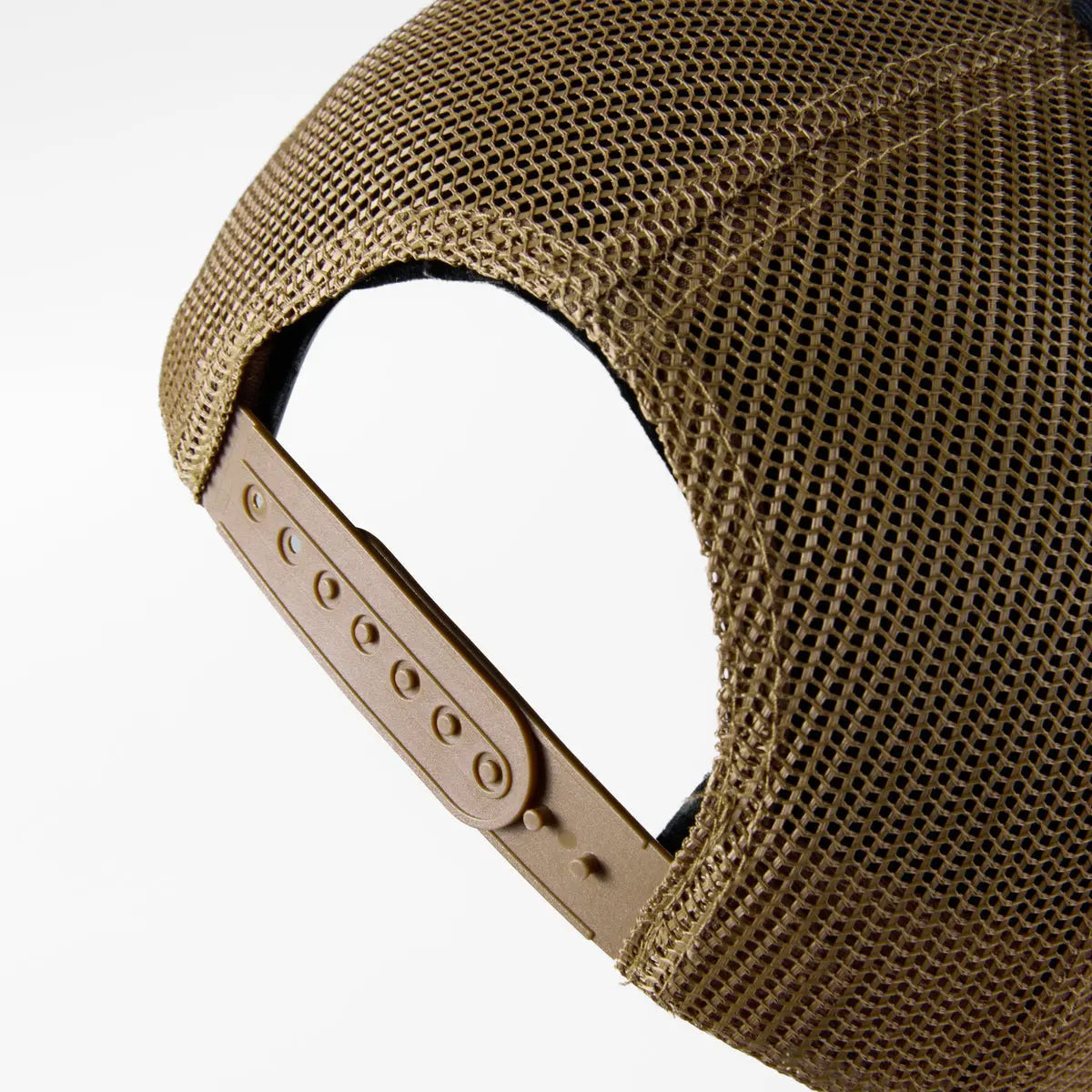 Wholesale Blank 6 Panel Mid Profile Structured Trucker Hat - 7018 Foremost Hat