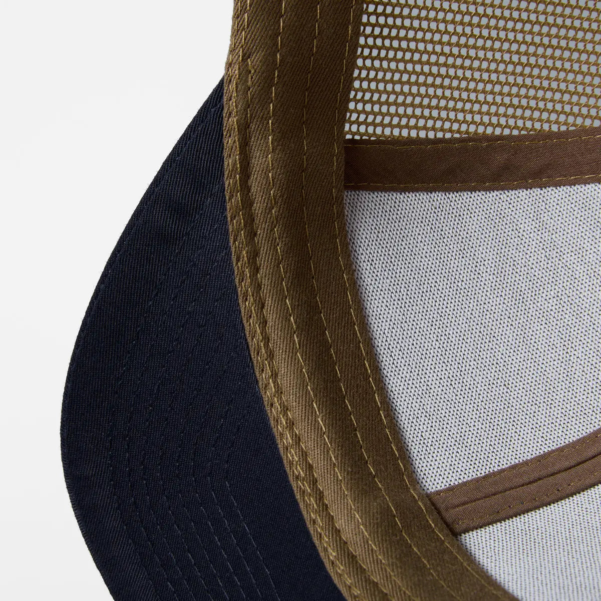 Wholesale Blank 6 Panel Mid Profile Structured Trucker Hat - 7018 Foremost Hat