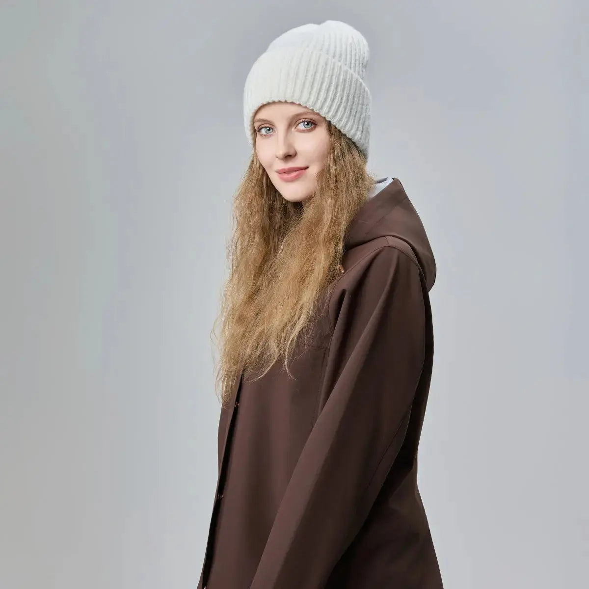Blank High Cuffed Merino Wool Beanies - 1338
