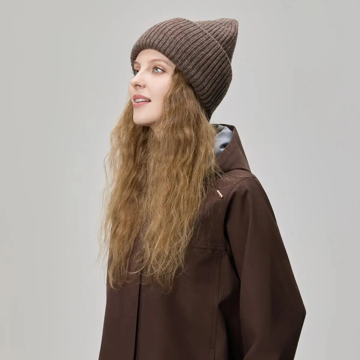 Blank High Cuffed Merino Wool Beanies - 1338