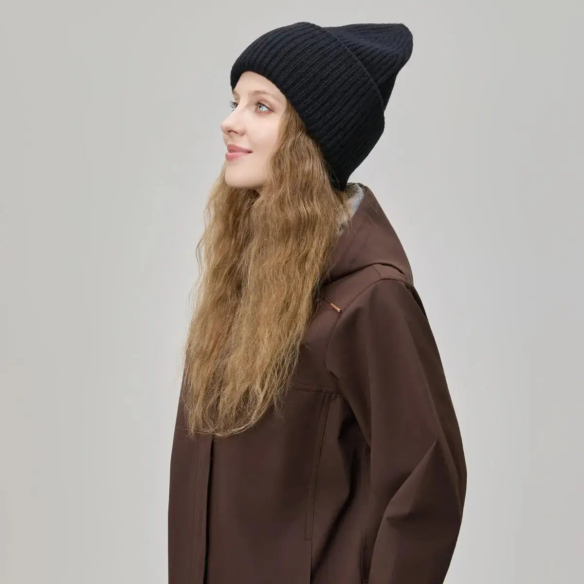 Blank High Cuffed Merino Wool Beanies - 1338