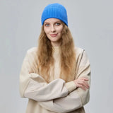 Blank Cuffed 100% Merino Wool Seamless Beanie Wholesale - 1224