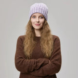Blank Ribbed Merino Wool and Cashmere Blend Beanies - 1313
