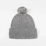 Blank Wool Flecked Pom Pom Beanie Wholesale - 1192