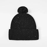 Blank Wool Flecked Pom Pom Beanie Wholesale - 1192