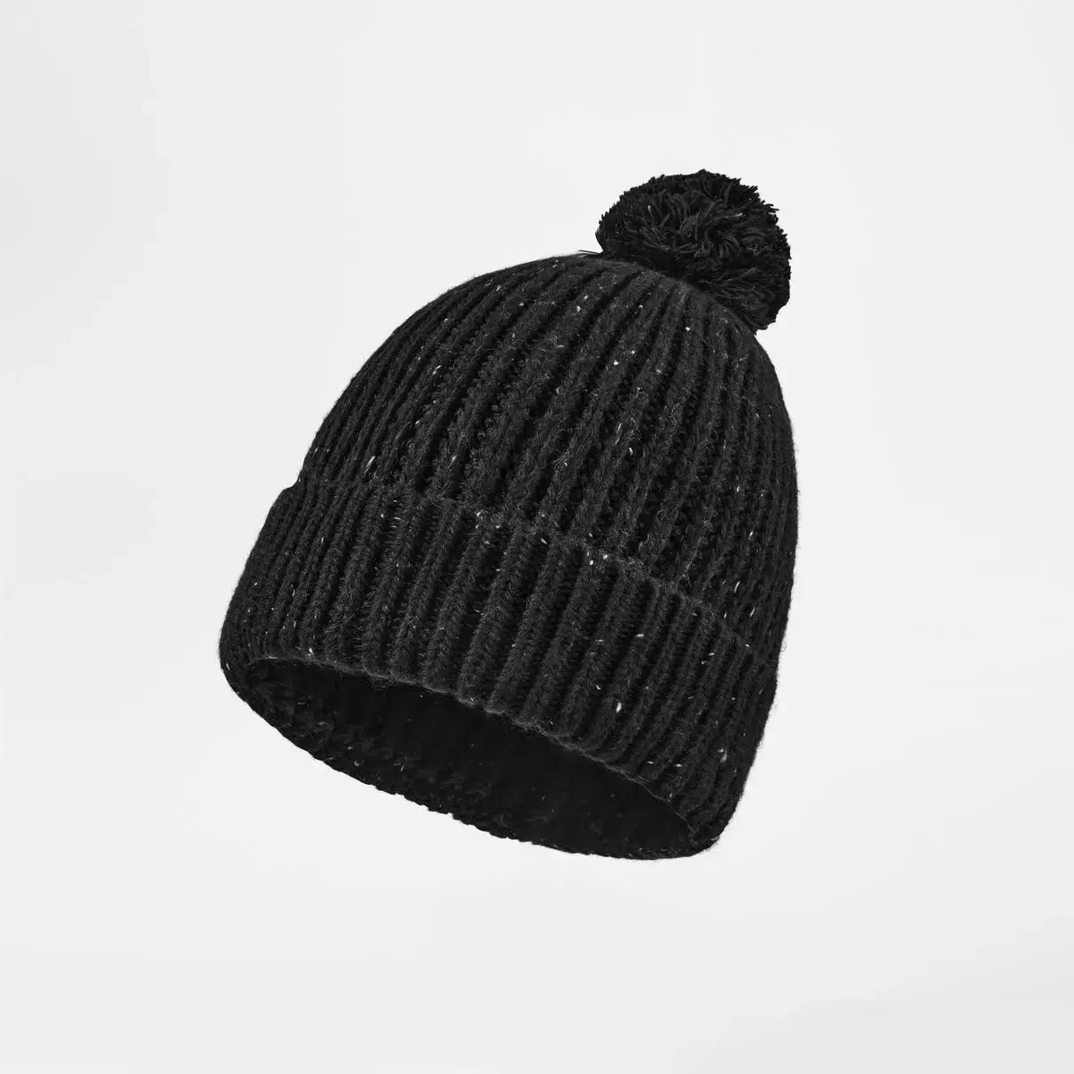 Blank Wool Flecked Pom Pom Beanie Wholesale - 1192