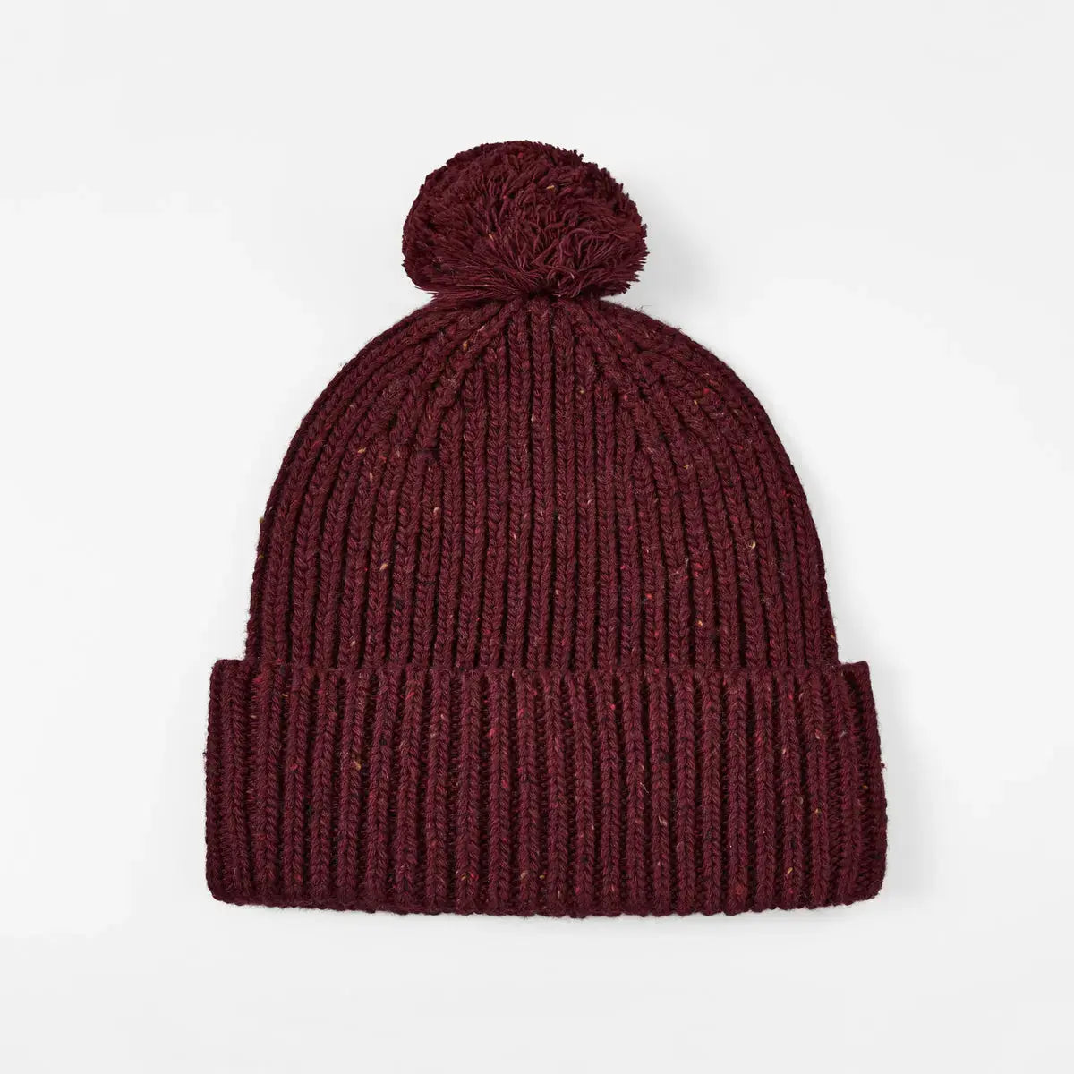 Blank Wool Flecked Pom Pom Beanie Wholesale - 1192