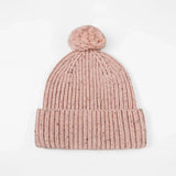 Blank Wool Flecked Pom Pom Beanie Wholesale - 1192