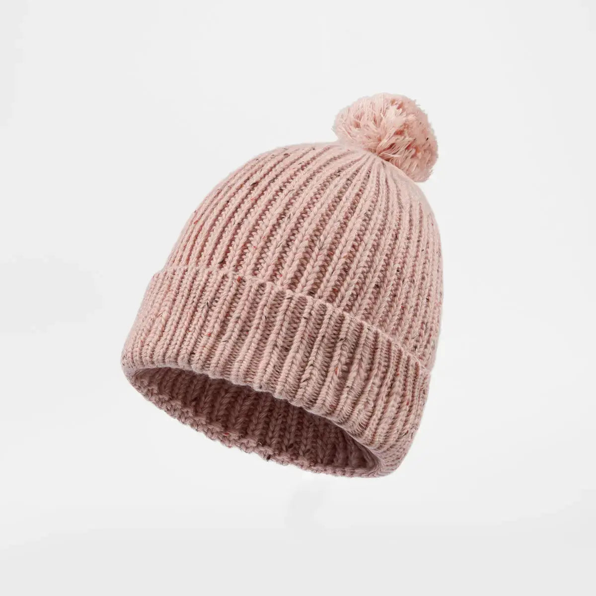 Blank Wool Flecked Pom Pom Beanie Wholesale - 1192